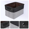 REGALWOVEN Fabric Collapsible Lightweight Open Storage Bins 15 x 11 x 9.4 Inch 3 Packs - 2 of 4