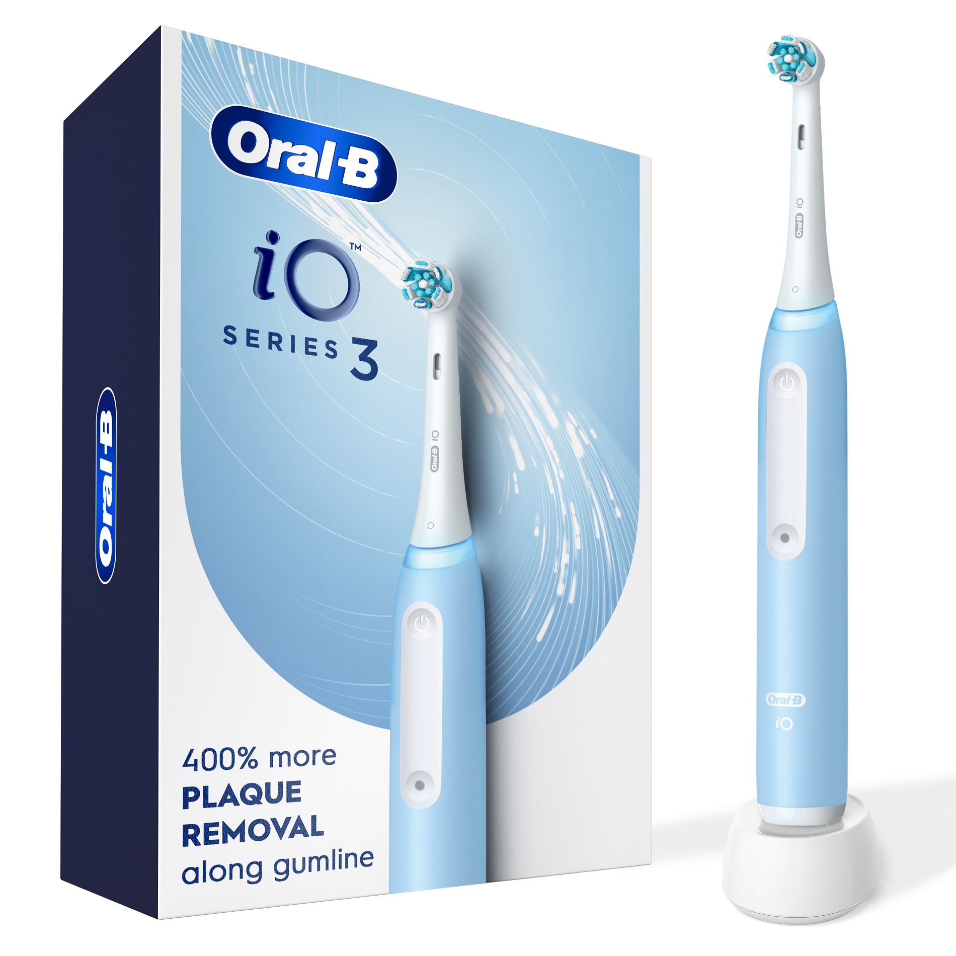 Oral-B iO Series 3 Electric Toothbrush with Timer Multiple Brush Modes and Brush Head