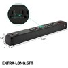 BestParts 2PCS Surge Protector Power Strip 5-Outlet with 2 USB Ports 6FT Heavy-Duty Cord - 2 of 4