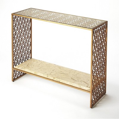 gold console table target