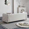 NicBex Modern 3-Seat Luxury Tufted Design Sofa Couch for Living Room,Bedroom,Velvet Upholstered Lounge Settee Sofa with Deep Cushions - 3 of 4