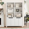 74.5" Tall Bookshelf with Double Storage, Extra Large Bookshelf, 6-Tier Double Wide Bookshelves w/ 12 Cubbies for Livingroom Office Library - 4 of 4