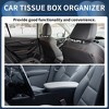 Unique Bargains Car Tissue Box Organizer Plush 10.24"x7.09"x1.18" 1 Pcs - 3 of 4