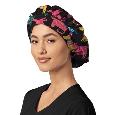 Zoe and Chloe Zoe+Chloe Print Bouffant Scrub Cap