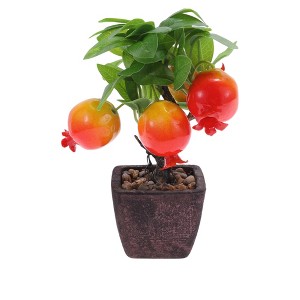 Unique Bargains Artificial Plants Plastic Orange 3.15"x3.15"x9.06" 1 Pcs - 1 of 4