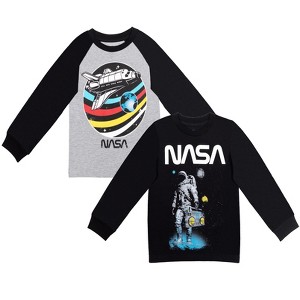 H.I.S. International NASA Astronaut 2 Pack Long Sleeve Graphic T-Shirts  - 1 of 4