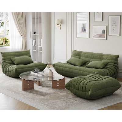 Modular Sectional Sofa, Togo Sofa with Deep Seat