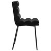 CLIHOME Modern Cassic Elegant Backrest Chair, Soft Velvet Soft Cushion Metal Foot Restaurant Dining Chair(Set of 2) - 4 of 4