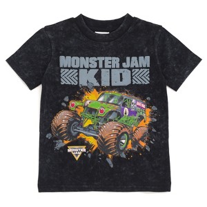 Monster Jam Grave Digger Vintage Wash Matching Family T-Shirt Toddler - 1 of 4