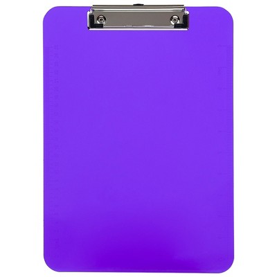JAM Paper Standard Plastic Clipboard Purple 340926881