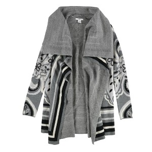 bar III Womens Jacquard Cardigan Sweater - 1 of 2