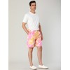 INSPIRE CHIC Men's Summer Printed Shorts Drawstring Beach Pattern Short Pants - 4 of 4
