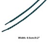 INSPIRE CHIC Two-Color Twill Dot Striped Round Shoelaces for Martin Boots 2 Pairs - 3 of 4