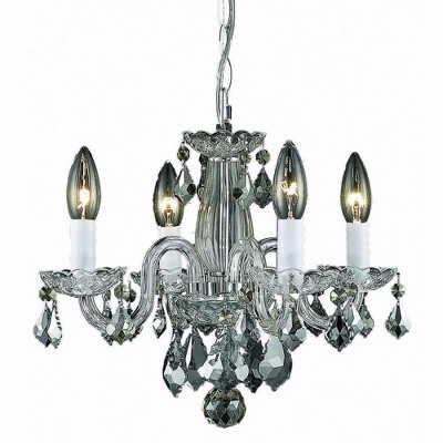 Elegant Lighting Azalea Collection Pendant D15in H12in Lt:4 Chrome Finish