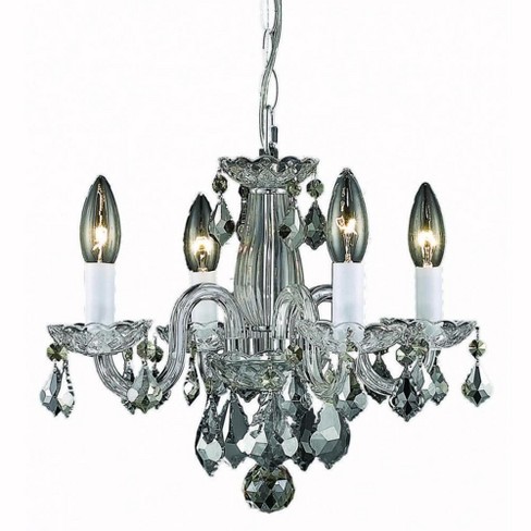 Elegant Lighting Azalea Collection Pendant D15in H12in Lt:4 Chrome Finish - image 1 of 2