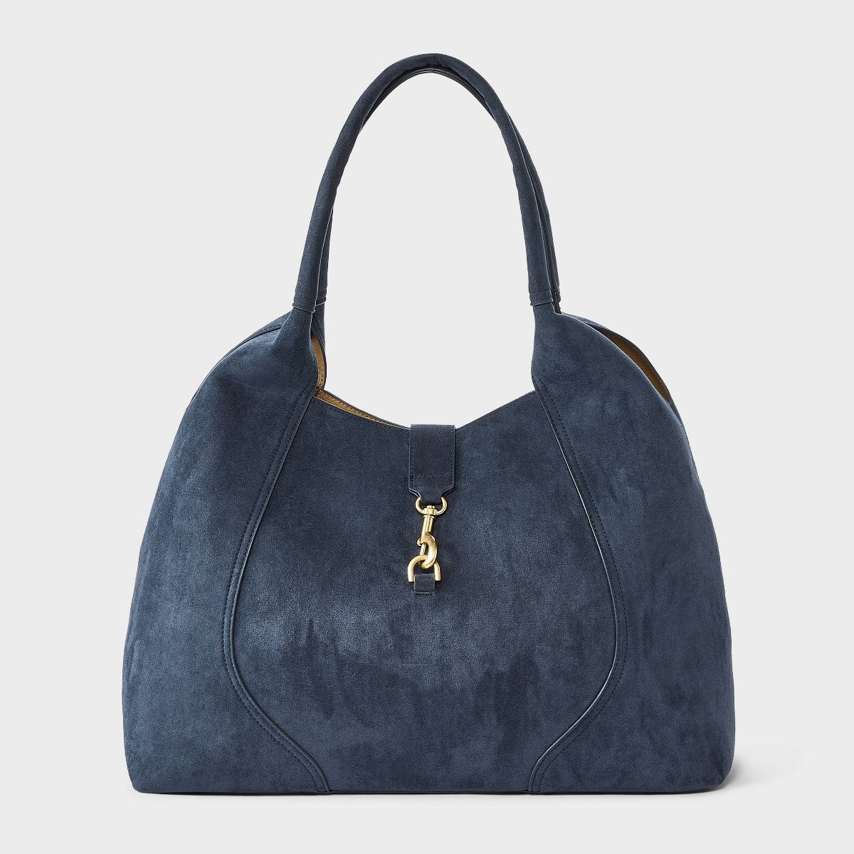 Faux Suede Shoulder Tote Bag - A New Day™