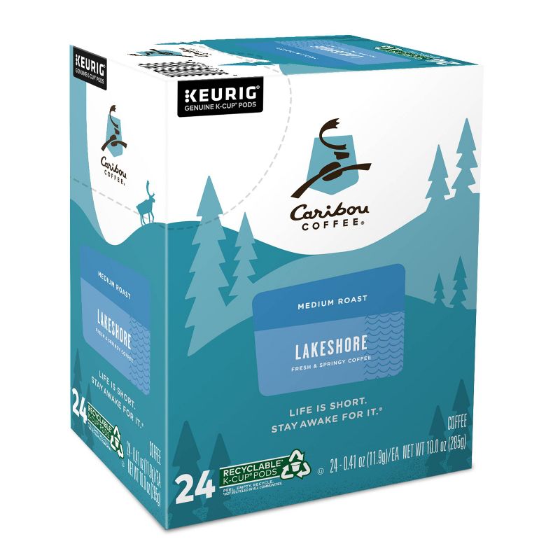 Caribou Coffee Lakeshore Blend Keurig K-Cup Coffee Pods - Medium Roast - 24ct, 5 of 10