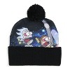 Rick And Morty Spaceship G-Force Embroidered Cuffed Pom Beanie Hat - 4 of 4