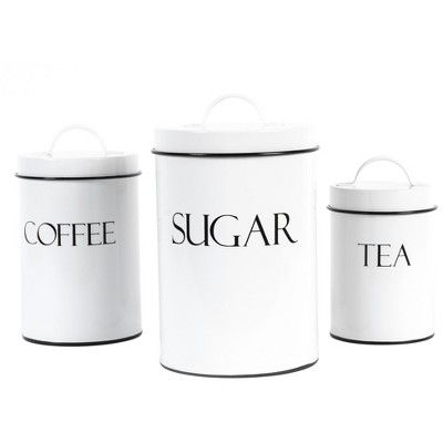 Utility Kitchen Canisters - White, Kitchen Storage Solutions