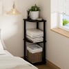 HOMLUX 3 Tier Decorative Corner Bookshelf Display Rack - 3 of 4