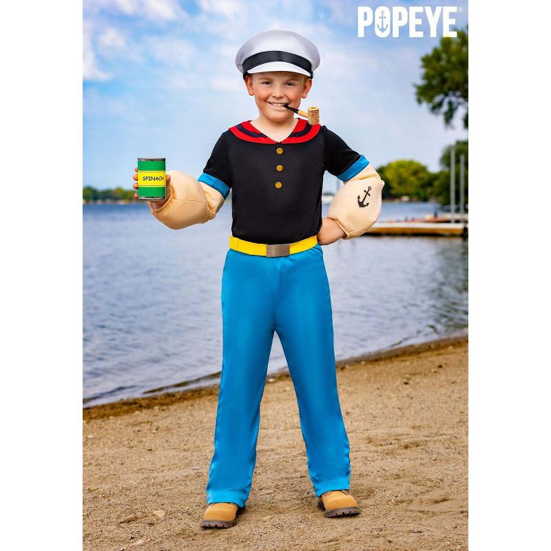 HalloweenCostumes.com Boy's Deluxe Popeye Costume | Cartoon Character Costumes., 5 of 7