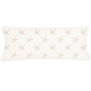 Starfish Beige Linen Pillow 14x40 - 1 of 1