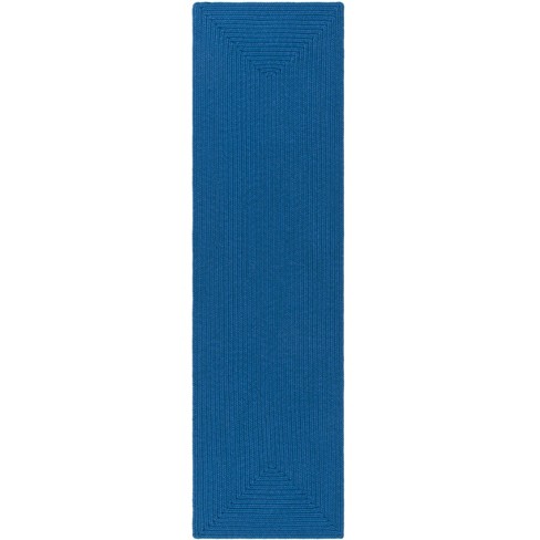 Safavieh Braided 2'3 X 6' Hand Woven Polypropylene Rug in Blue