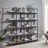 GustoWave 5-Tier Bookcase with Metal Frame Vintage Open Bookshelf ，70.87" storage shelf - 2 of 4