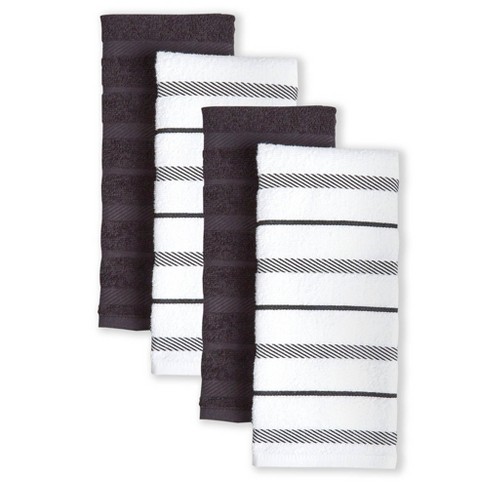 KitchenAid Albany Black Kitchen Towel Set (Set of 4)