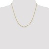 Black Bow Jewelry 1.3mm 10k Yellow Gold Diamond Cut Solid Rope Chain Necklace - 2 of 4