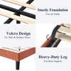Allewie Bed Frame, Platform Bed Frame with Upholstered Headboard, Modern Deluxe Wingback, Wood Slat Support, Mattress Foundation - 4 of 4