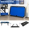 Costway 6 FT Billiard Table 76 Inch Foldable Pool Table Perfect for Kids and Adults Blue - 4 of 4