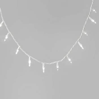 100ct LED Smooth Mini Christmas String Lights Warm White with White Wire - Wondershop™