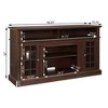 NAYSAYE Indoor Fireplace Media Console with Realistic Flame for Living Room or Bedroom, Brown, 58.25"*15.75"*32" - 4 of 4