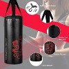 Gymax 5 Pieces Kids Punching Bag Set Heavy Boxing Bag Set w/ Boxing Gloves Skipping Rope Carrying Bag Ceiling Hook Children's Hanging Punching Bag - 3 of 4