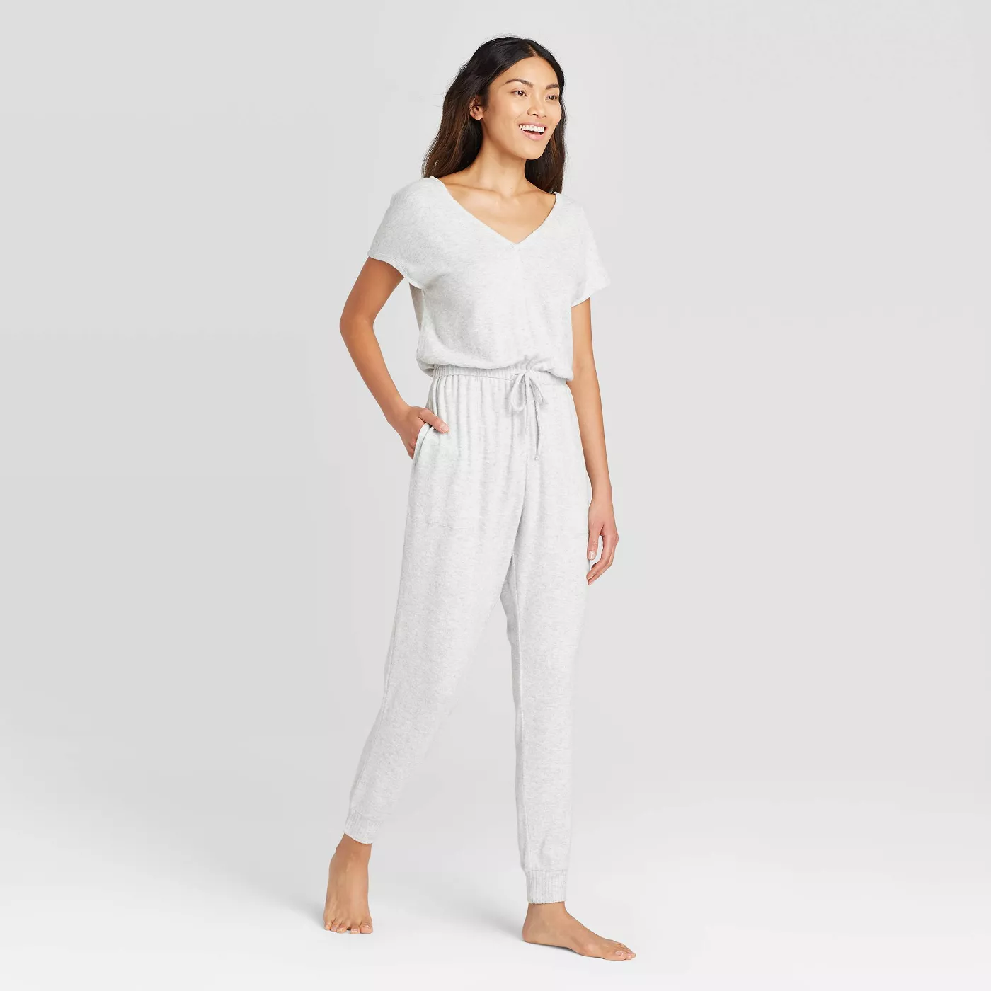Women's Perfectly Cozy Lounge Jumpsuit - Stars Above™ - image 1 of 9