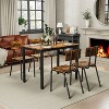 NicBex 4/5-Piece Industrial Style Dining Set Dining Table & Chairs for Kitchen,Restaurant,Modern Dinette Set with Metal Frame - 2 of 4