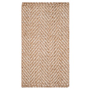 Ivory/Natural Chevron Woven Accent Rug 3