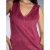 Jess by Meiko Women's Sleeveless Faux Suede Mini Dress - 2 of 4