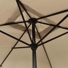 vidaXL Garden Parasol Taupe Polyester fabric Large Tiltable - 4 of 4