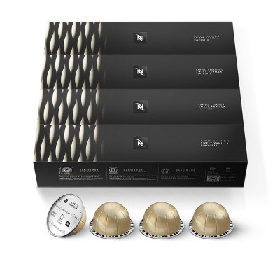 Nespresso Vertuo Sweet Vanilla Flavored Coffee Capsules Medium Roast - 40ct