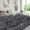 Modern Abstract Geometric Stripe Rugs for Living Room Bedroom Soft Low Pile Carpet Indoor Washable Non Slip Easy Care Area Rug - 3 of 4