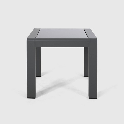 Aluminum patio deals side table