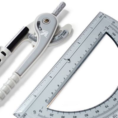 Compass and Protractor Set Gray - up &#38; up&#8482;