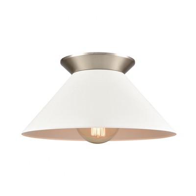 Elk Home Cavendish 1 - Light Semi-Flush Mount in  Brushed Nickel