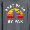 Men's - Instant Message - Best Papa By Par Long Sleeve Graphic T-Shirt - 2 of 4
