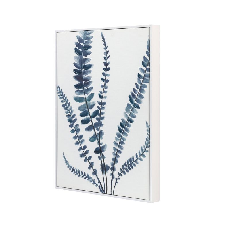 (Set of 2) 16&#34; x 20&#34; Botanical Linen Textured with Hand Embellishment Framed Canvas Art Set Blue - Tyler &#38; Finn, 5 of 13