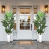 Alilang 2 pc Large Artificial Palm Tree 6.9 ft Tropical Palm Fake Plant Faux Tall Indoor Outdoor Decor-Green - 3 of 4