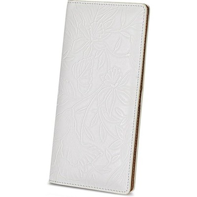 BEAFUP Floral Carved Ladies Long Wallet,with 11 Credit Card Slots and 1 Clear Windows,Bifold Leather RFID Blocking Designer Credit Card Holder