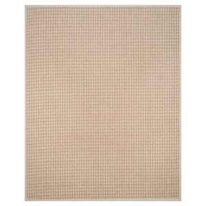 Natural/Light Gray Solid Woven Area Rug - (9